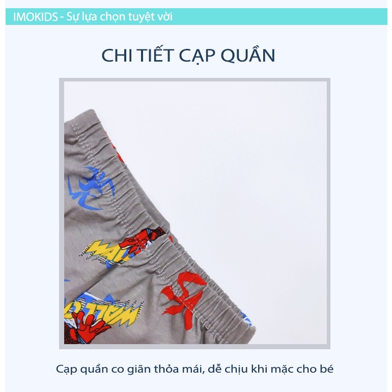 Đồ bộ dài tay bé trai xuất Hàn 24-35kg chất cotton Quảng Châu họa tiết nghộ nghĩnh hình siêu nhân, khủng long, ô tô