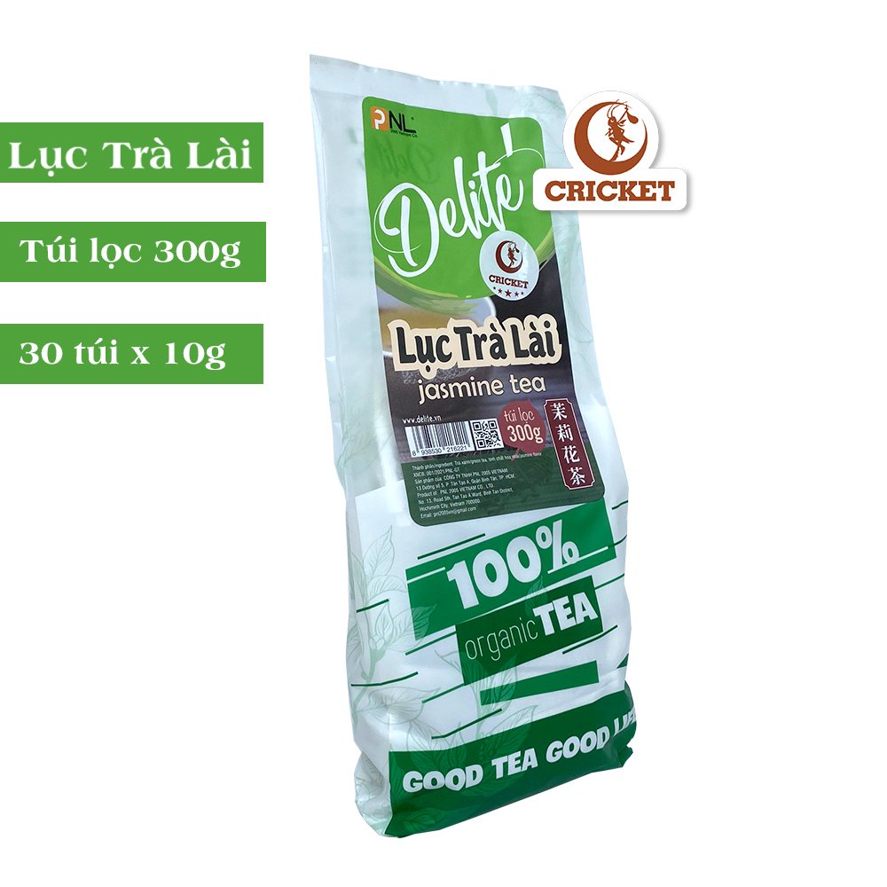 Lục Trà Lài túi lọc Delite (300g) với hương thơm và chất lượng tuyệt hảo - Nguyên liệu pha trà sữa