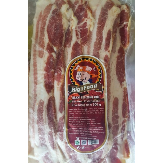 Ba chỉ Heo xông khói HighFood 500g | BigBuy360 - bigbuy360.vn