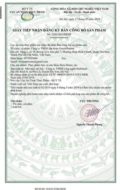 VIÊN HOÁ LỎNG MÔ MỠ [DORA DETOX]