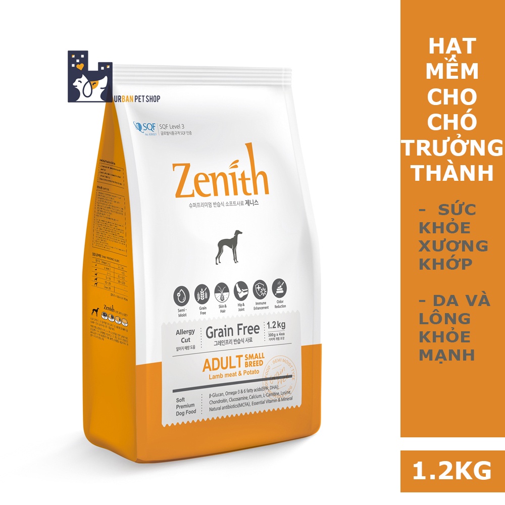 1.2Kg/3kg_THỨC ĂN HẠT MỀM CHÓ TRƯỞNG THÀNH ZENITH ADULT