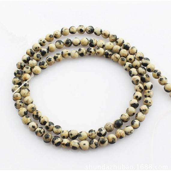 Chuỗi hạt đá tự nhiên 4/6/8/10/12mm 15'' dùng làm trang sức thủ công