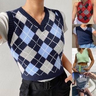 Áo len cộc tay cổ chữ v thời trang nữ
