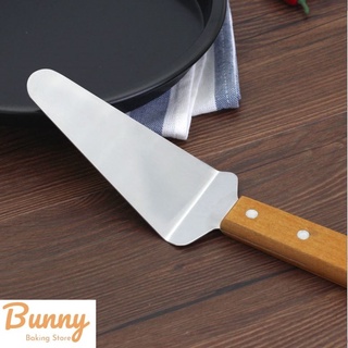Xẻng xúc pizza tam giác cán gỗ