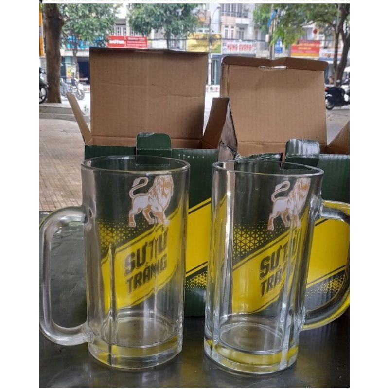 Ly Thủy Tinh Cao Cấp Indo Sản Phẩm Khuyến Mại Của Bia Sư Tử Trắng Dung Tích 500ml