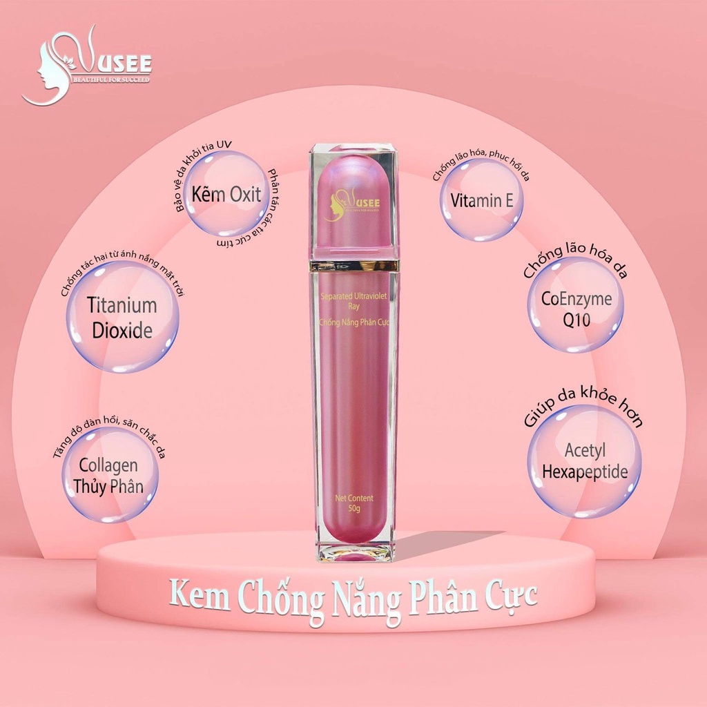 Kem chống nắng Nusee , dưỡng da, mỹ phẩm Nusee mộc mỹ nhân