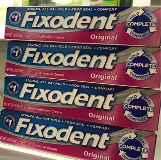 Keo dán hàm răng giả Fixodent