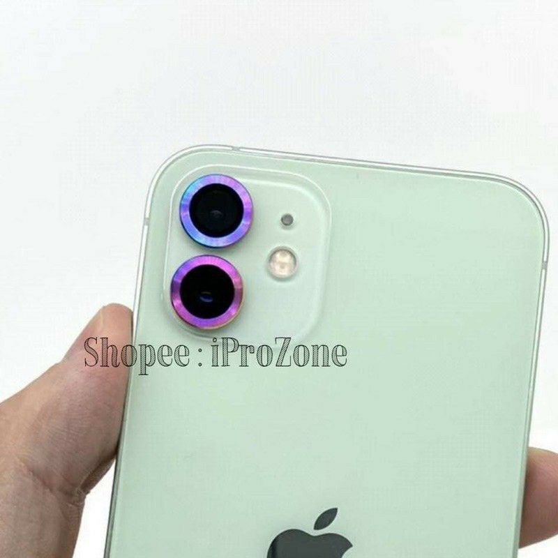 Dán từng mắt camera cầu vồng iPhone 12 Mini, 12, 12 Pro, 11, 11 Pro, 11 Pro Max ánh 7 màu siêu đẹp titan