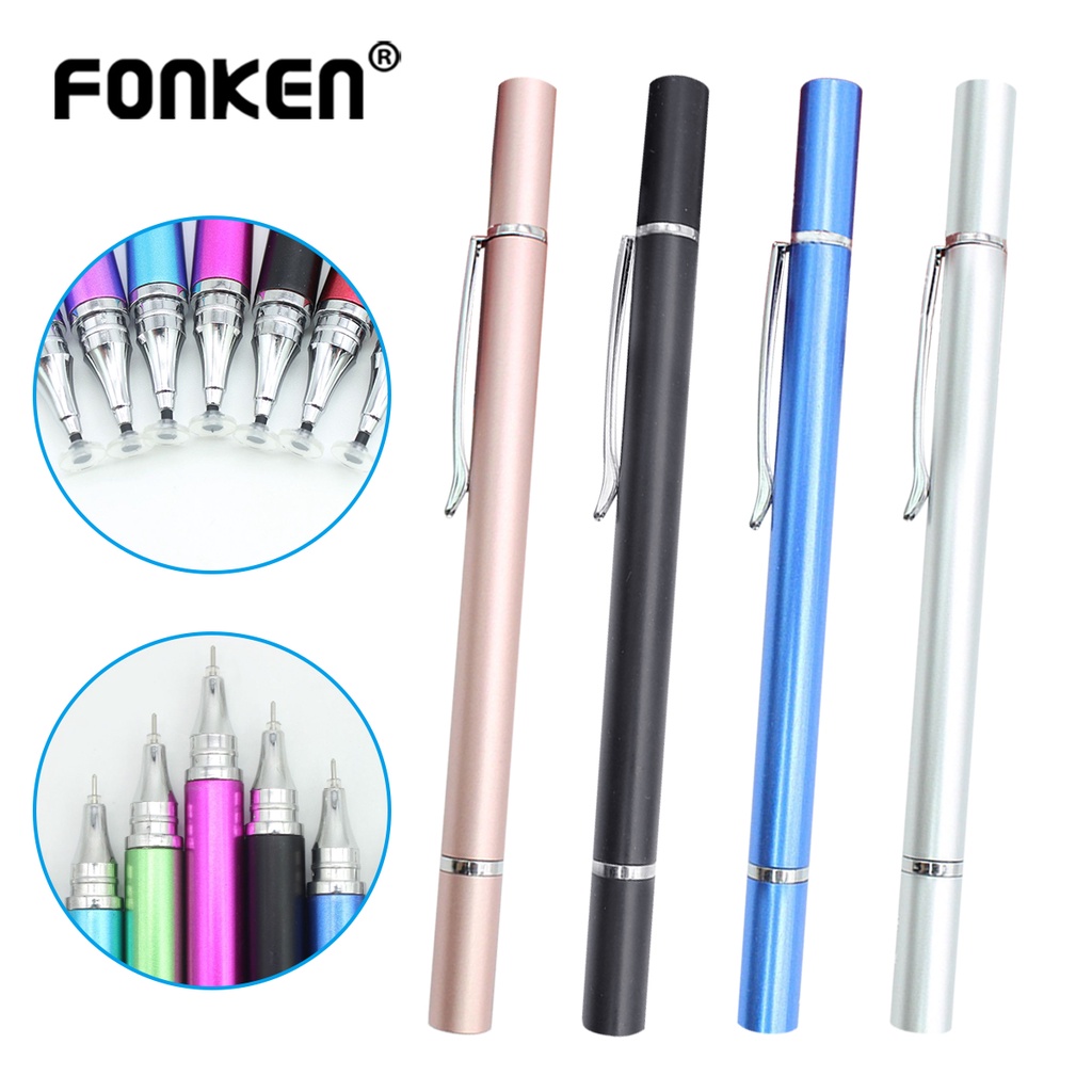 Bút cảm ứng điện dung Fonken 2 trong 1 có đầu hút nam châm tiện dụng