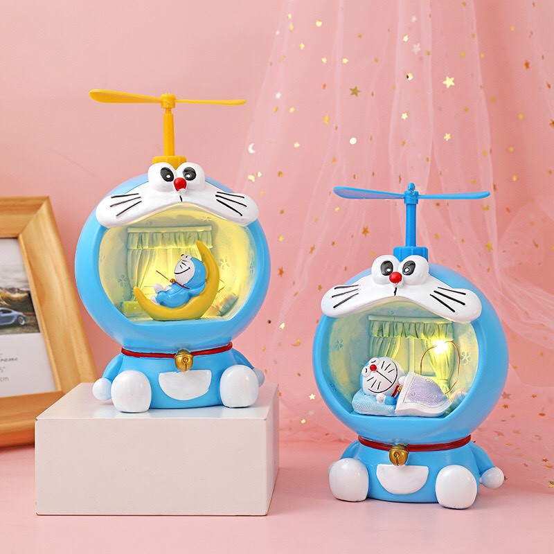 Đèn ngủ Doraemon trang trí phòng dễ thương - 2 màu lựa chọn, Đèn LED decor phòng xinh xắn