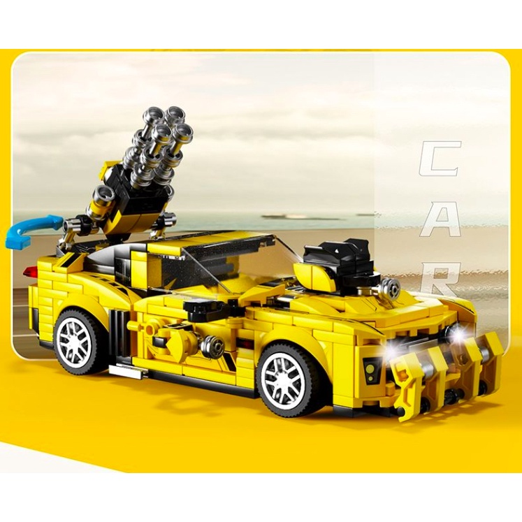 Mô Hình Đồ Chơi Lắp Ráp Rô Bốt Biến Hình Optimus Prime 2 Trong 1 Mới