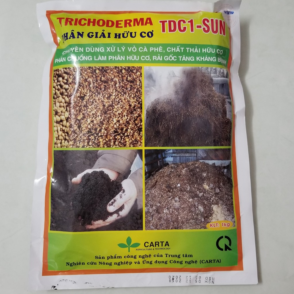 Nấm Tricoderma TDC1-SUN chuyên dụng phân giải rác hữu cơ