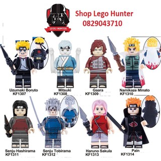 Xếp Hình Minifigures Naruto nhân vật bán lẻ Boruto Mitsuki Gaara Minato Hasimara Sakula Pain Tobirama