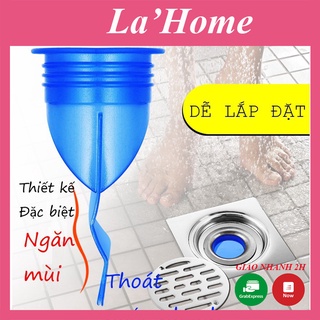 Bịt cống chặn mùi hôi cống bộ nắp phễu thoát sàn chống trào ngược ngăn côn trùng khử mùi đường thoát nước