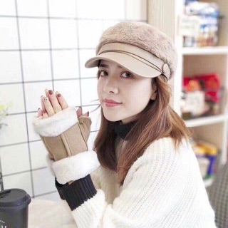mũ nồi lưỡi trai lông