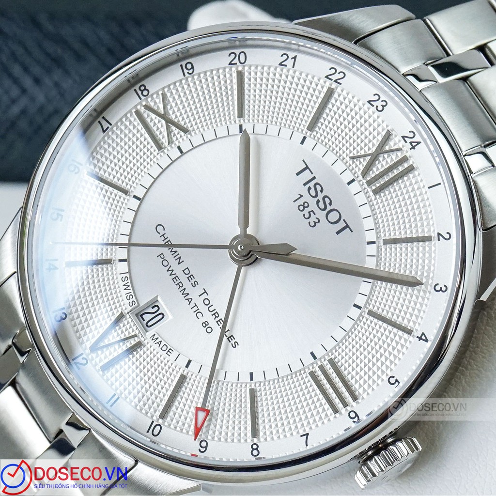 Đồng Hồ Nam Tissot Cơ Automatic Chính Hãng Chemin Des Tourelles T099.429.11.038.00 Dây Kim Loại Cao Cấp TS40