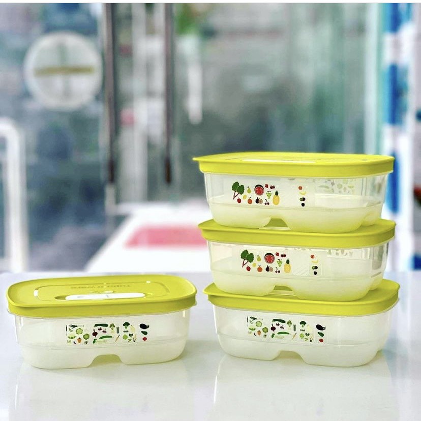 Bộ 5 hộp trữ mát có nút hô hấp Vensmart  Chính Hãng Tupperware