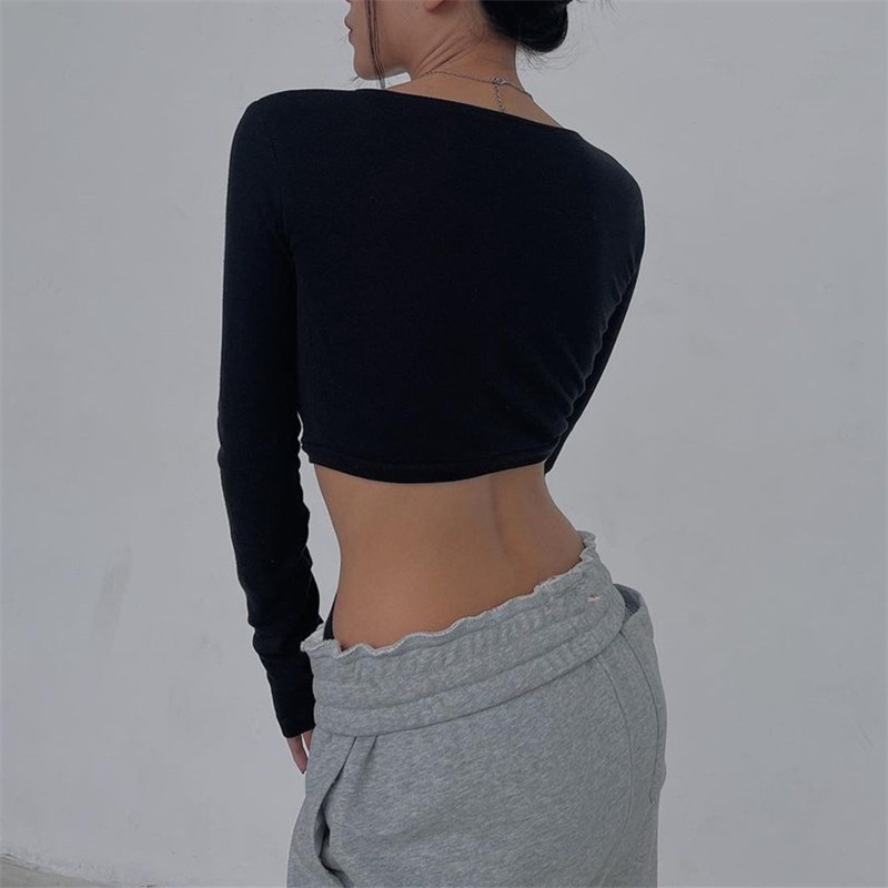 Bodysuit tay dài hở lưng quyến rũ cho nữ | BigBuy360 - bigbuy360.vn