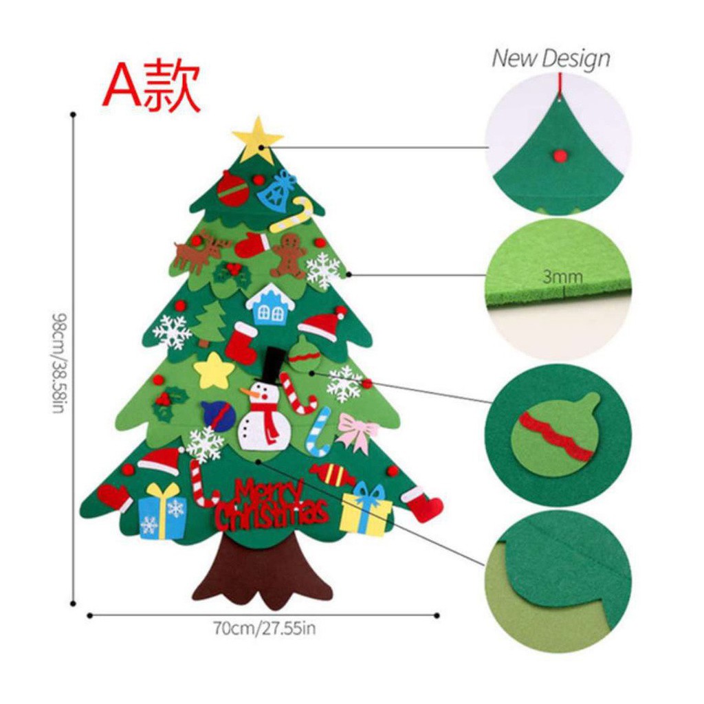 Đồ chơi thủ công- Cây thông Noel bằng vải nỉ