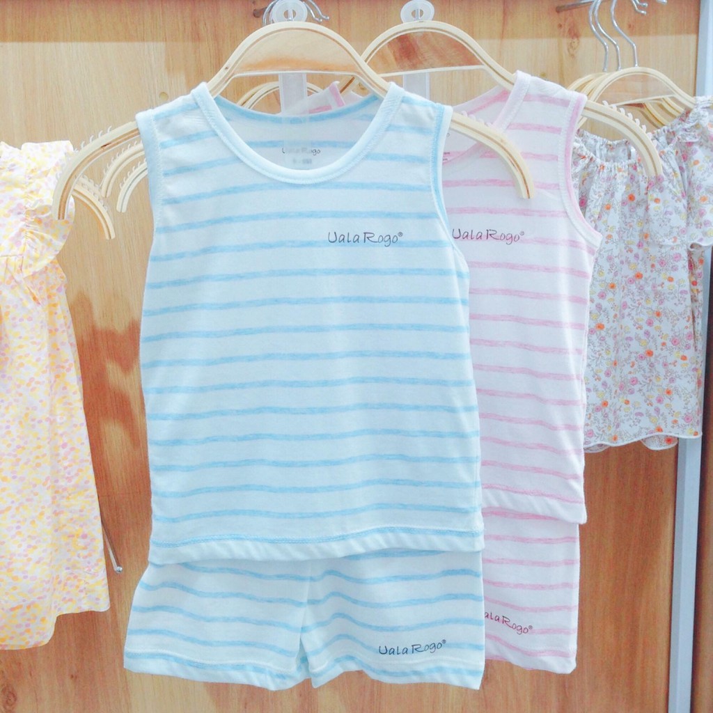 Bộ ba lỗ bé trai bé gái Uala Rogo chất cotton