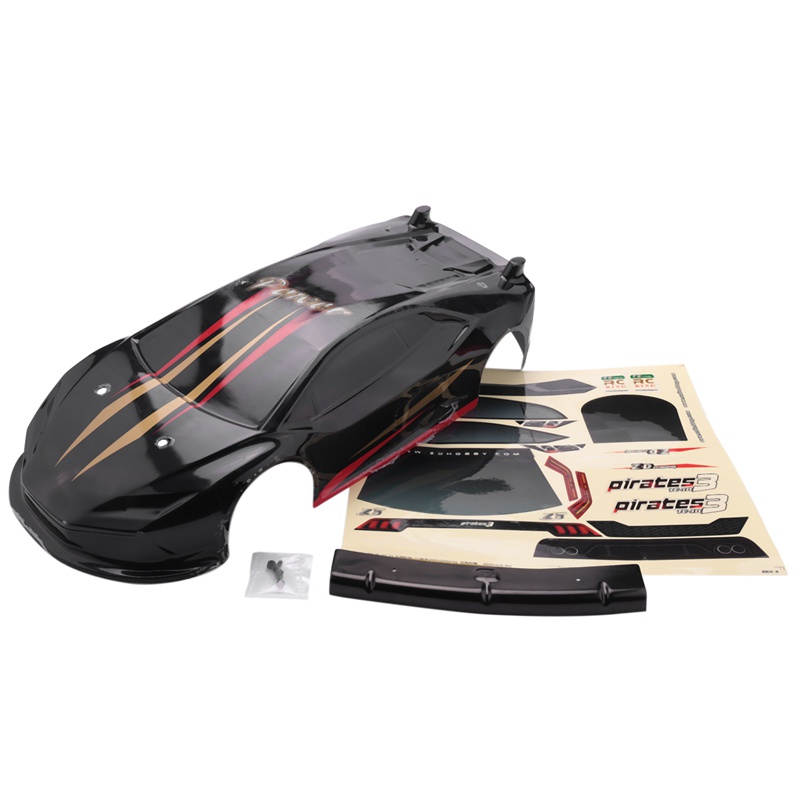 1/10 RC Drift Car On-Road Car Shell Body for LRP Yokomo Touring,Black