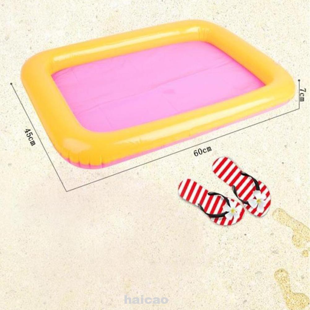 Magic Motion Plate Play Kinetic Blow Up Sandbox Inflatable Sand Tray