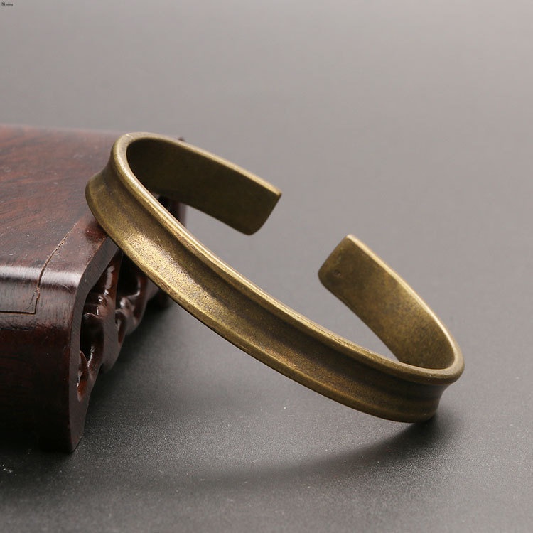 Yueying Vòng Tay Hình Chữ C Bằng Đồng Nguyên Chất Phong Cách Âu Mỹ Làm Quà Tặng