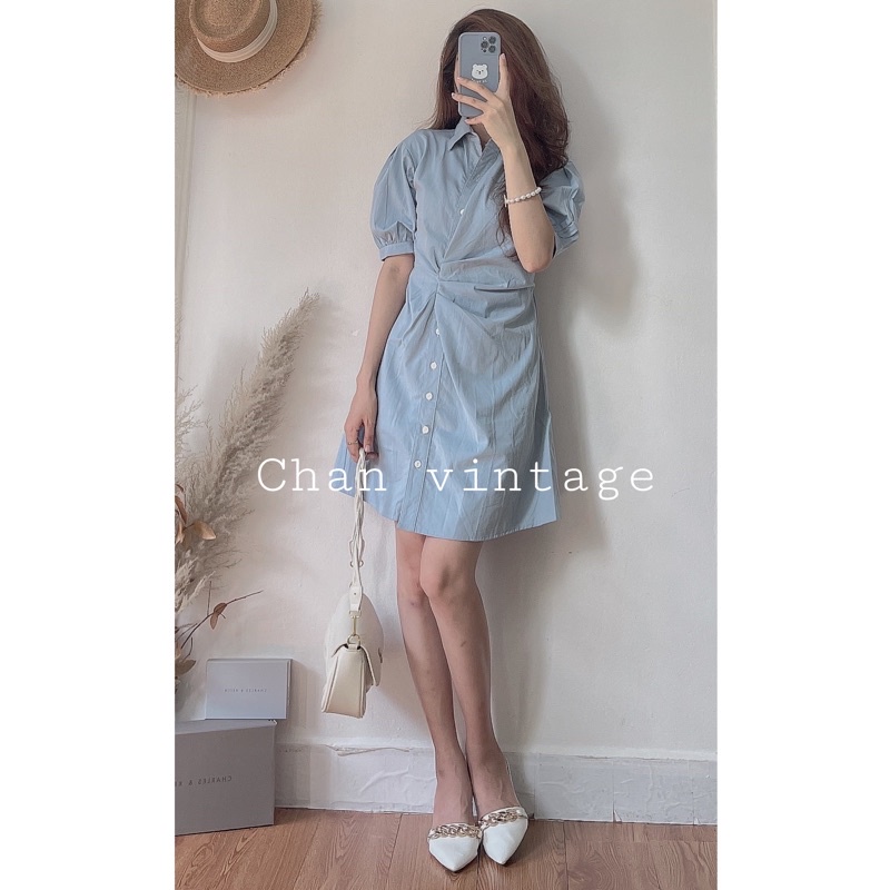 Váy dáng Hàn Quốc Đầm thanh lịch thiết kế xếp li chít eo tôn dáng đầm đẹp | BigBuy360 - bigbuy360.vn