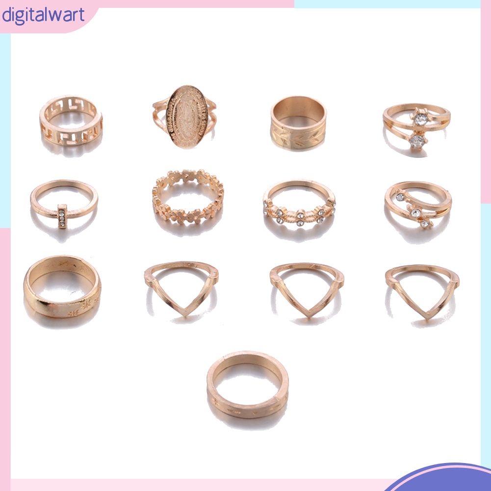 Set 13 Nhẫn Nữ Thời Trang Vintage
