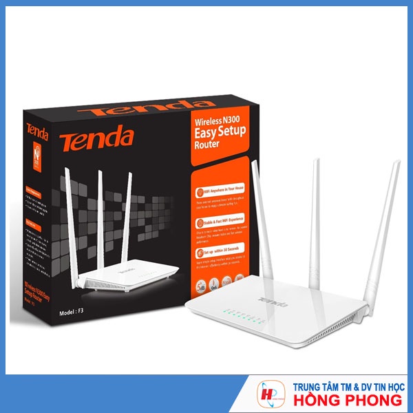 Thiết bị thu - phát kích sóng Tenda F3 (3 anten)