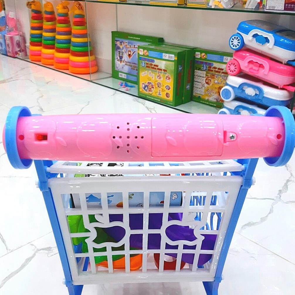 Xe đẩy siêu thị đồ chơi cho bé  HT7658