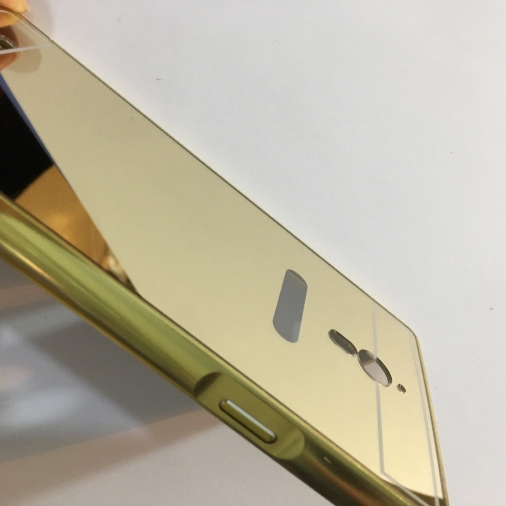 Oppo Find 7 - Ốp lưng điện thoại tráng gương viền kim loại