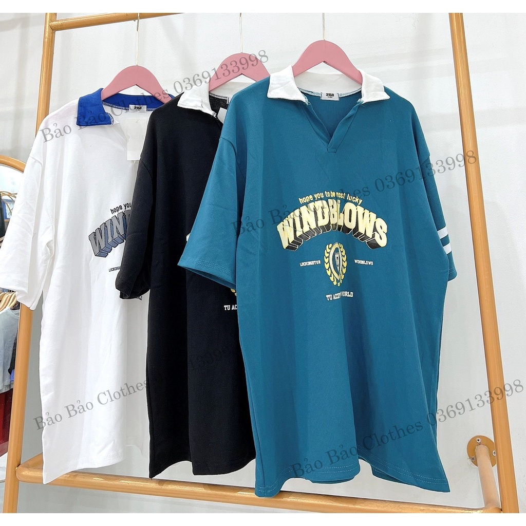 Áo Thun Nam Nữ Polo Chữ WInd Cổ Bẻ Dày Mịn Thoáng Mát Thiết Kế Thời Trang Kiểu Dáng Năng Động Trẻ Trung