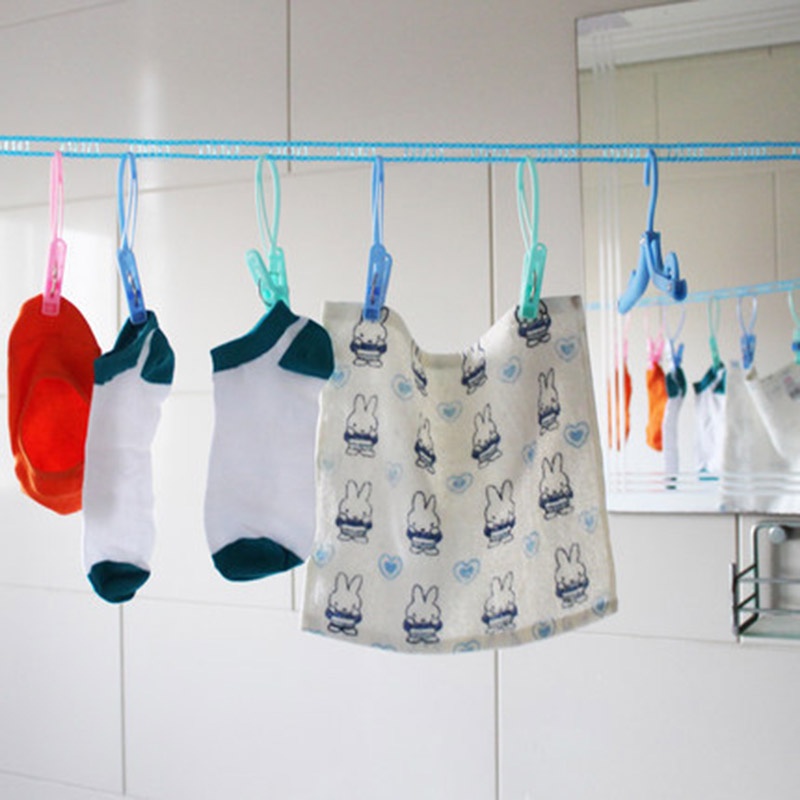 Dây Phơi Quần Áo 5M Chống Gió / Chống Trượt Có Thể Điều Chỉnh