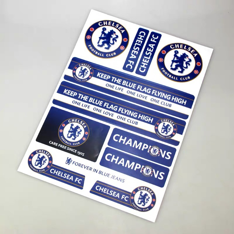 Decal dán các CLB bóng đá Arsenal, real madrid, chelsea, liverpool, barcelona, manchester united