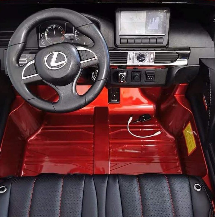 Ô tô xe điện điều khiển tự lái LEXUS 570 bánh hơi ghế da cao cấp sơn quây (Đỏ-Trắng-Xanh-Đen)