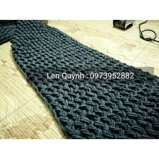 Khăn len đan kiểu zích zắc - Khăn len handmade
