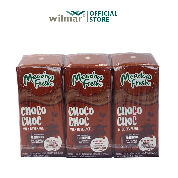 [SenXanh Emart] Thùng 24 hộp Sữa tươi tiệt trùng chocolate 200ml nhãn hiệu Meadow Fresh nhập khẩu Australia