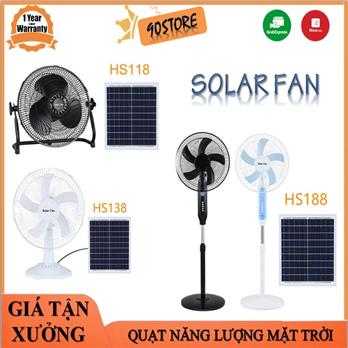 Quạt năng lượng mặt trời SOLAR tích điện BẢO HÀNH 12 THÁNG