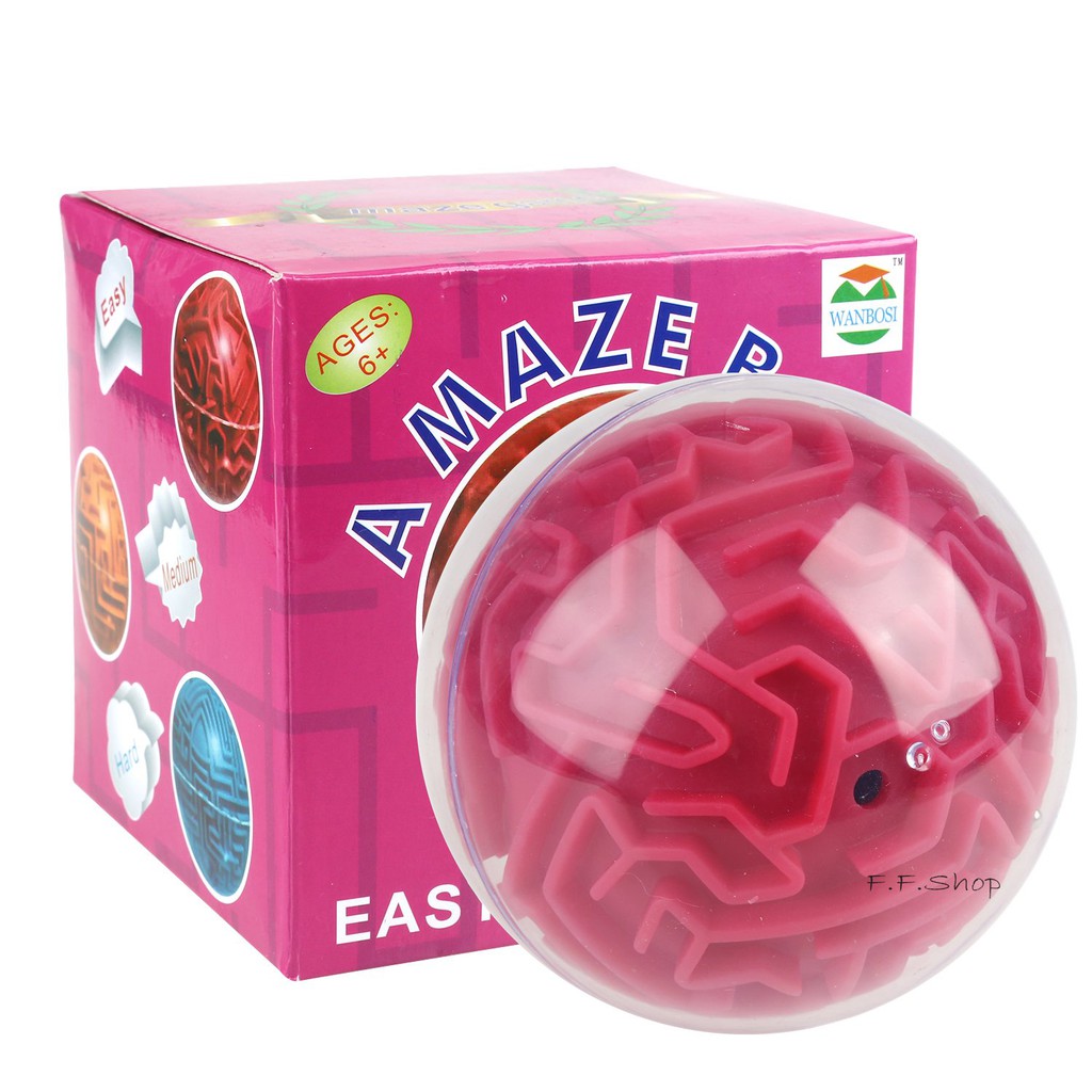 3D Magic Maze Puzzle Ball Cube Brain Teaser Game Learning Education Puzzle Toys Khối Rubik