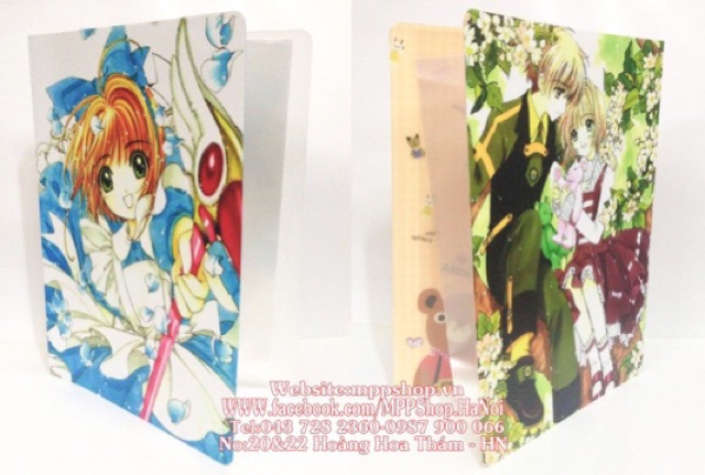 Kẹp đựng bài kiểm tra ảnh sakura 30 lá đựng được 60 ảnh bài