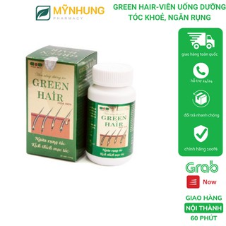Green hair-Viên uống dưỡng tóc khoẻ, ngăn rụng lọ 60 viên