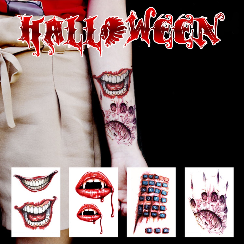 Hình Xăm Dán Halloween, Vết Sẹo