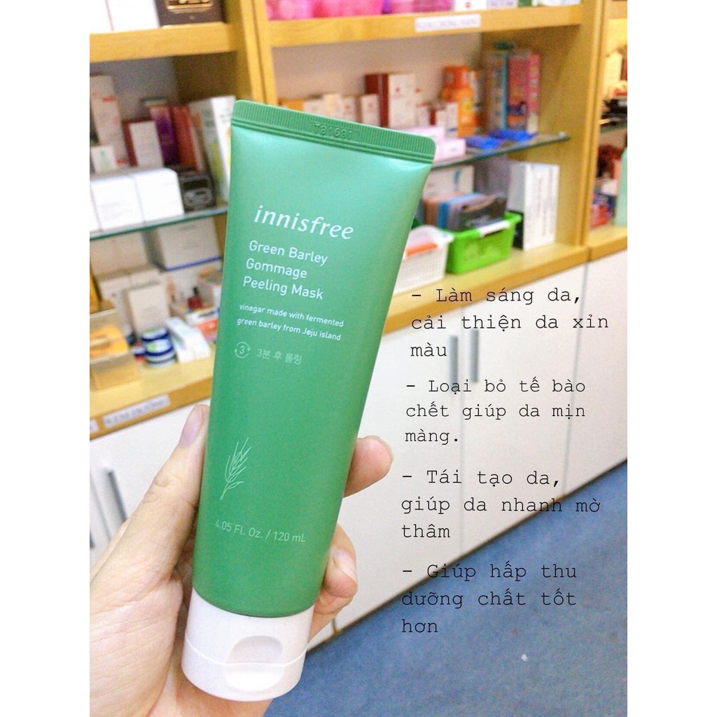 TẨY DA CHẾT LÚA MẠCH INNISFREE siêu lành tính và nhẹ dịu