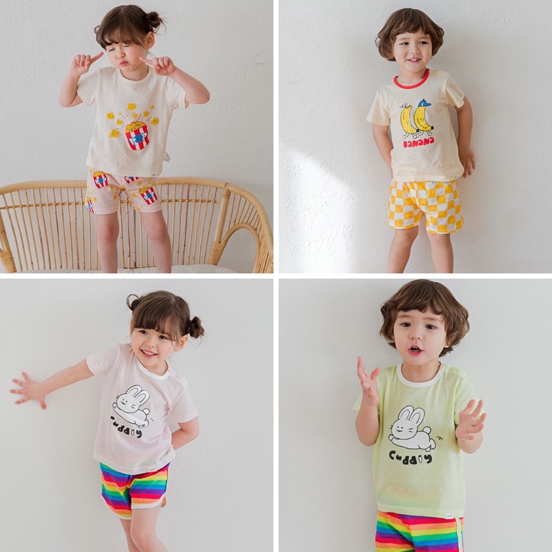 Bộ tay ngắn Cordii Cool Mesh hè cho bé 10-20kg - Hàng chính hãng nội địa Hàn