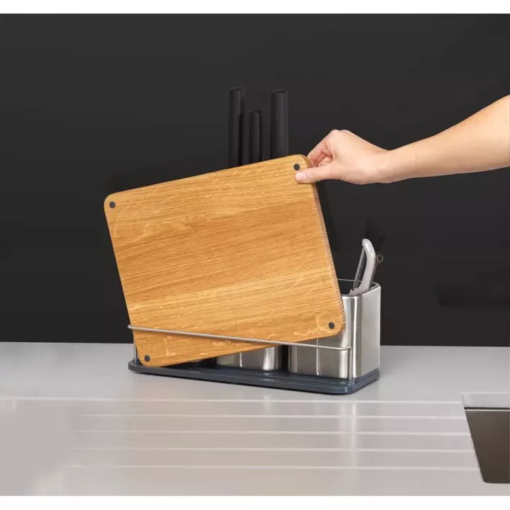Set dụng cụ da năng inox kèm thớt Joseph Joseph [NHẬP ĐỨC]