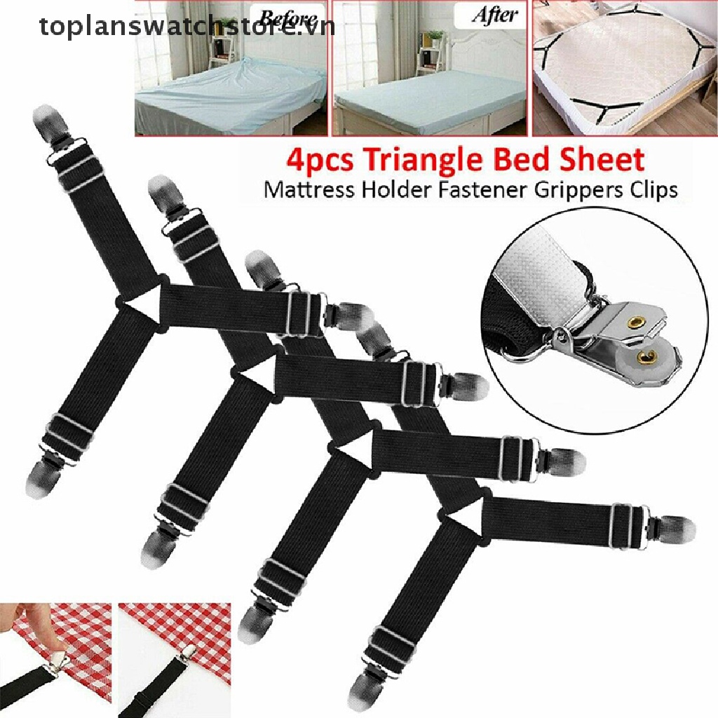 Set 4 Dây Đai Kẹp Cố Định Ga Giường Tiện Lợi