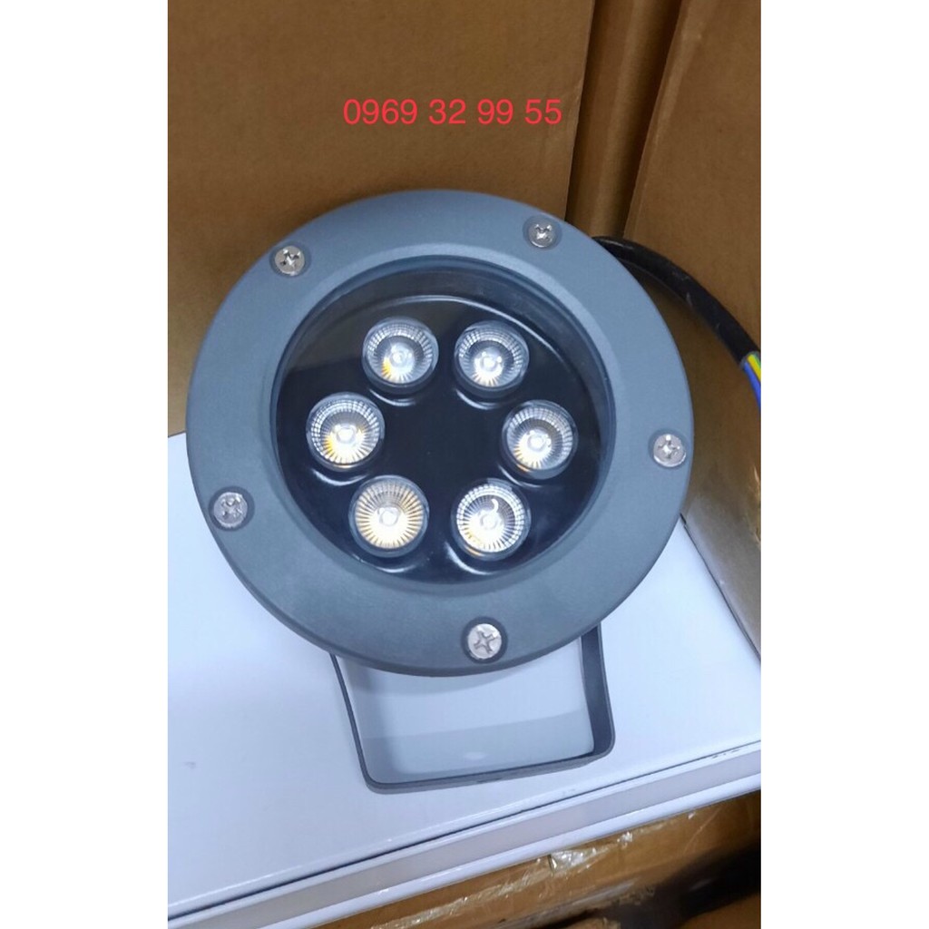Đèn LED Chiếu Cây 6W - Mắt Việt, MV-CHC601. Điện 220V. AS: trắng, vàng, xanh lá, xanh dương, đỏ, đổi mầu. Bảo hành 1 năm