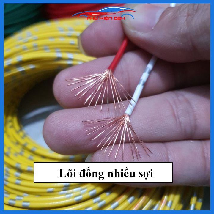 1 mét dây điện nhật lõi đồng 1.25mm chuyên dùng cho ô tô xe máy