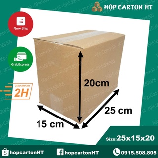 25x20x15 Thùng hộp carton đóng gói hàng (DxCxR)